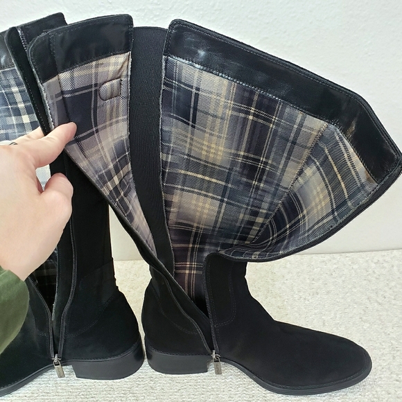 Aquatalia Unicorn Suede Riding Boots - Picture 4 of 16